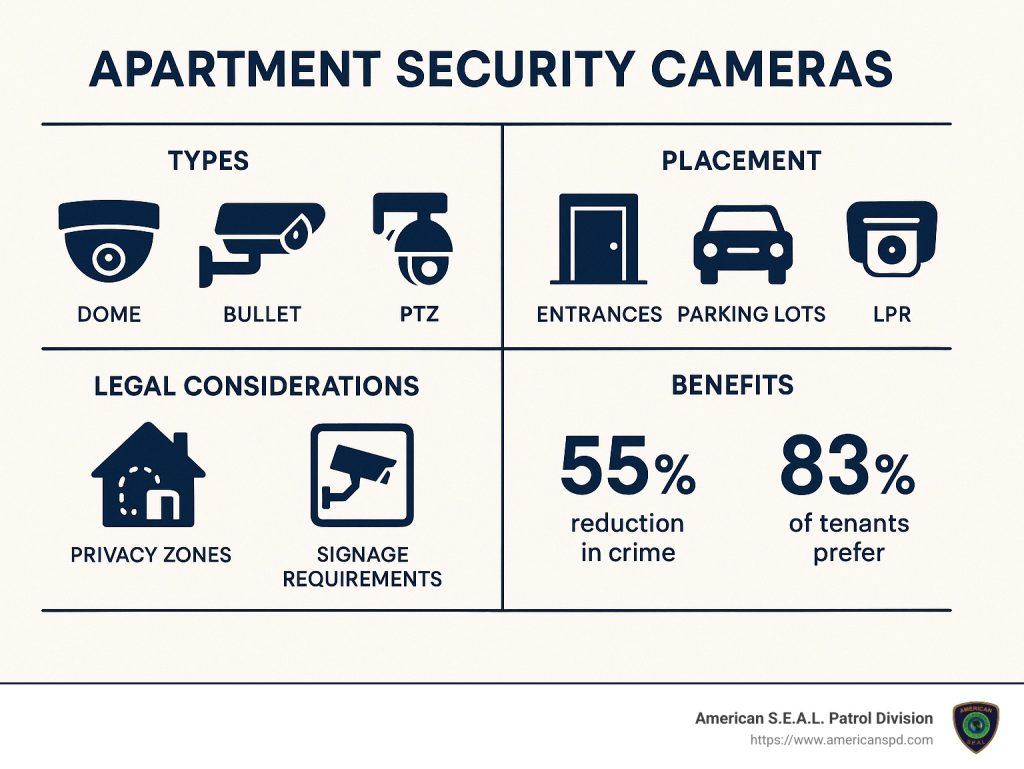 Smile, You're on Apartment Complex Security Cameras! 6 apartment complex security cameras