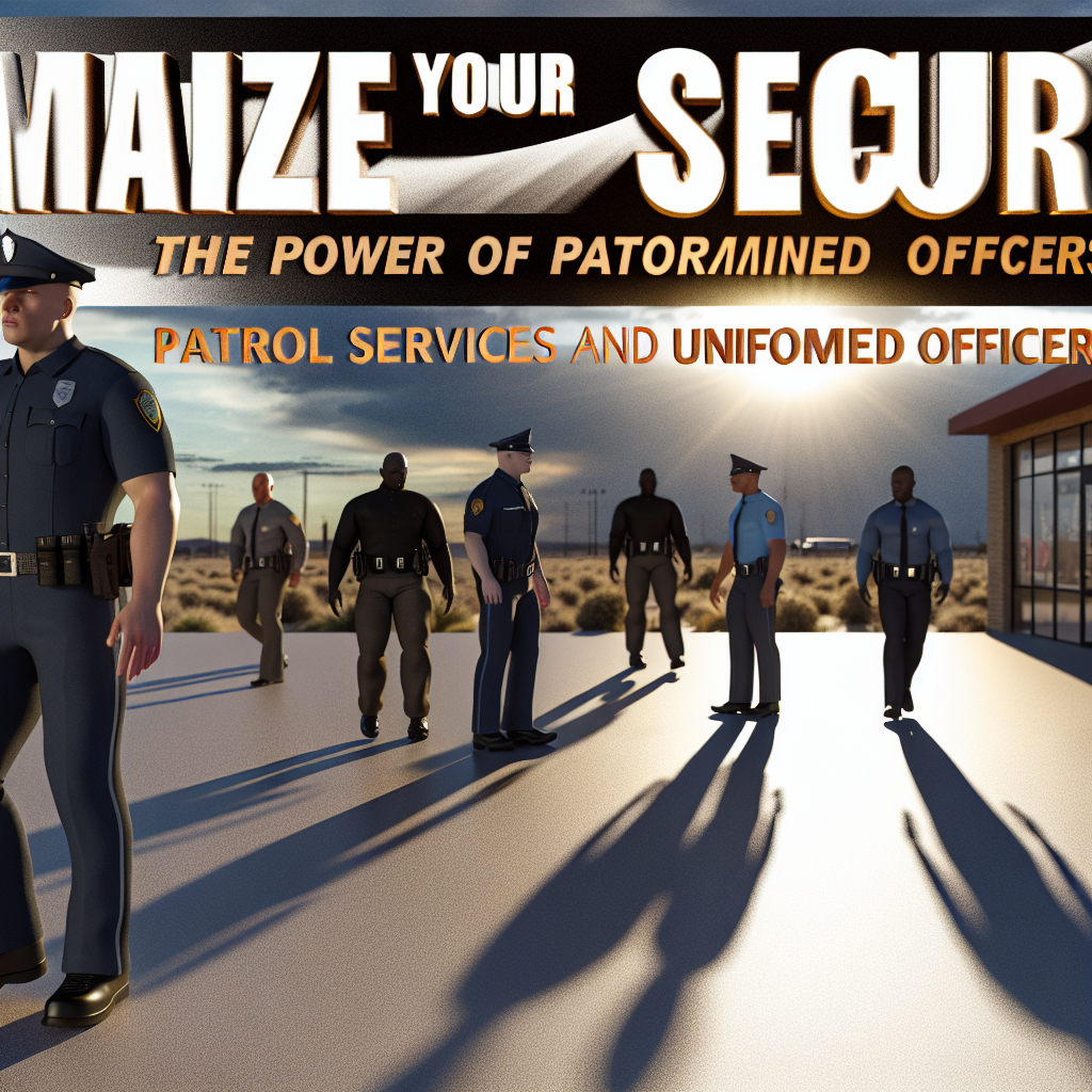 Benefits of Hiring Patrol Services for Effective security guards and uniformed officers