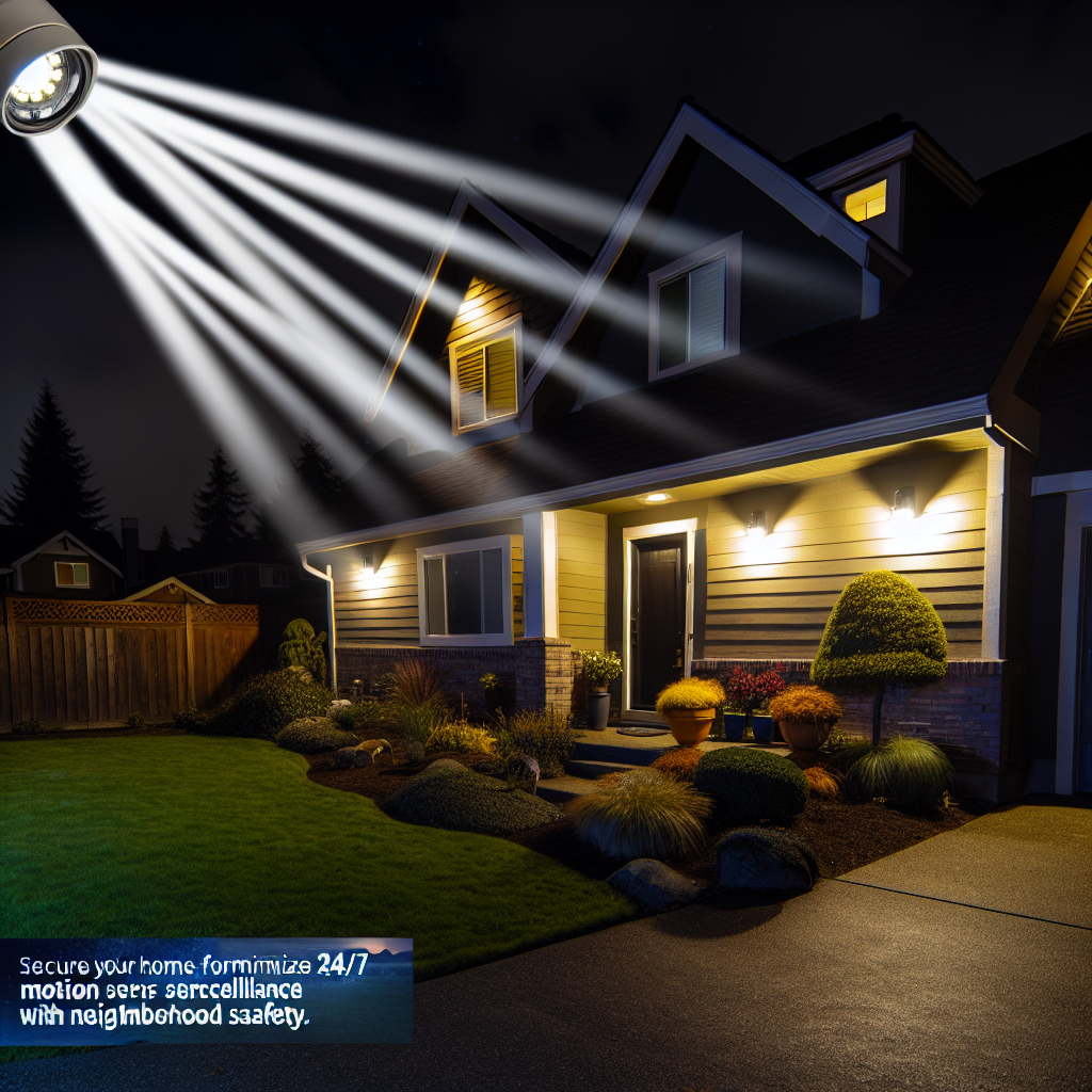 How Neighborhood Safety Can Maximize motion sensors and Ensure 24/7 surveillance at Home