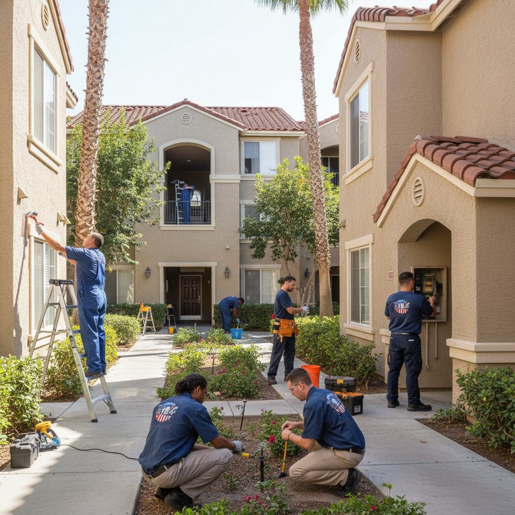 Professional On-Site Security Services for Apartment Communities in Houston: Patrols, CCTV, Access Control, and Fire Watch 1 On-site security officers patrolling a Houston apartment community at night