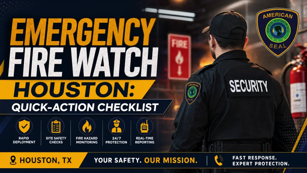 Emergency Fire Watch Houston: Quick-Action Checklist 3 emergency fire watch Houston checklist for apartment managers during a fire alarm outage and sprinkler impairment